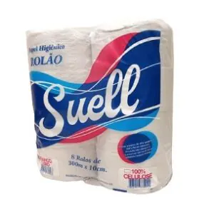 PAPEL HIG. ROLAO 9CM X 500M BRANCO C/ 8UN - SUELL