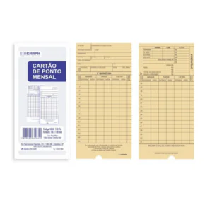 CARTAO PONTO MENSAL MEIA LUA C/ 100UN REF.4064 - SIDGRAPH