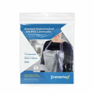 AVENTAL 70 X 120M PVC TRANSPARENTE - PREVEMAX