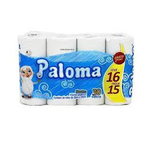 PAPEL HIG. FLS SIMPLES 16 X 60M (LEVE 16 PAGUE 15) - PALOMA