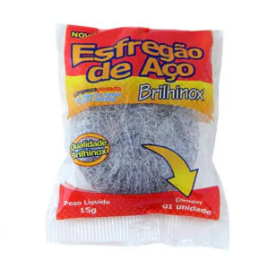 ESFREGAO DE ACO - BRILHINOX