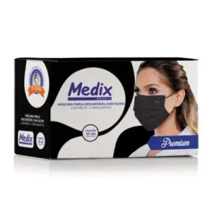 MASCARA TRIPLA DESC. TNT PRETA C/ 50UN - KOCH