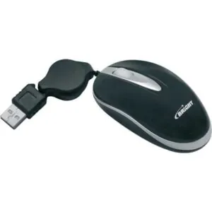 MOUSE MINI RETRATIL PRETO REF.0111 - BRIGHT