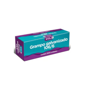 GRAMPO 106/6 GALVANIZADO C/ 3500UN - ONDA PRO