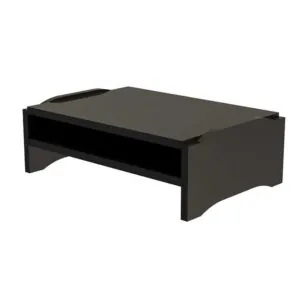 SUPORTE PARA MONITOR DUPLO MDF PRETO - STALO