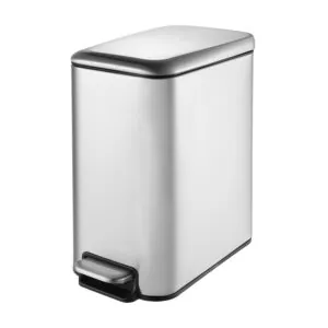 LIXEIRA 5L C/ PEDAL INOX LINEA - POWERMAID