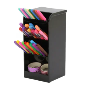 PORTA LAPIS/CLIPS/LEMBRETES DIAGONAL PRETO REF.10330104 - MAXCRIL