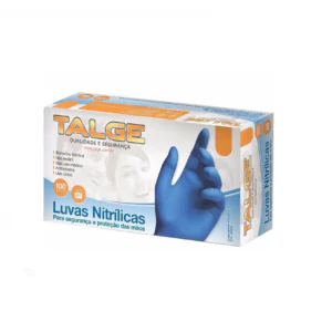 LUVA NITRILICA AZUL C/ 100UN - TALGE