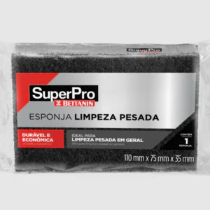 ESPONJA DUPLA FACE 110 X 75 X 35MM LIMPEZA PESADA REF.9499 - SUPERPRO BETTANIN