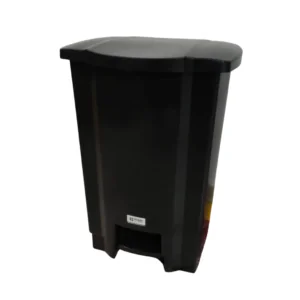 LIXEIRA 50L C/ PEDAL PRETA - TONK
