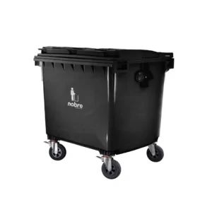 LIXEIRA CONTENTOR 1100L C/ RODAS PRETA - NOBRE