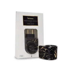 AROMATIZADOR ELETRICO PORCELANA STONE BLACK - VIA AROMA